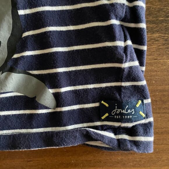 Joules Striped Shark Tee With Glow In The Dark Boys' 5 - Picture 8 of 11